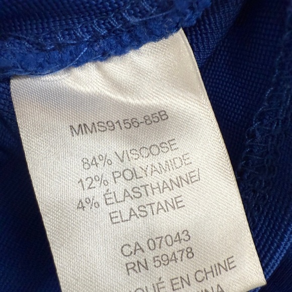 Maison Cinqcent Hoodie Women's Size XS Royal Blue Full Zip Cropped yoga - Picture 6 of 6